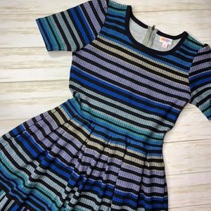Lularoe AMELIA beautiful blue beauty NWOT